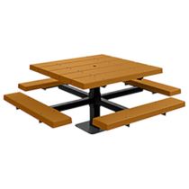 Providence Square Pedestal Picnic Tables