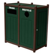 Double Side-Load Recycling Container with Side Access Doors