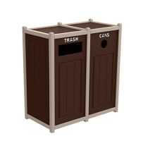 Legend Two-Tone Recycling Containers - Two Units