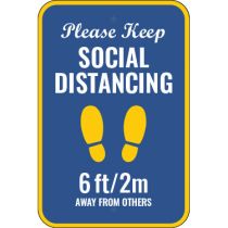 Please Keep Social Distancing Sign