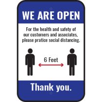 We Are Open Sign