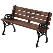 Grand Memorial Bench - Wood Grain Naturals