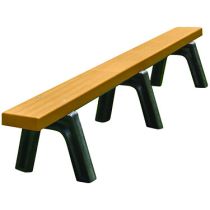 Providence Backless Benches with Recycled Plastic Frame