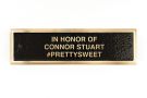 Expanded Metal Cast Bronze Bench Plaques